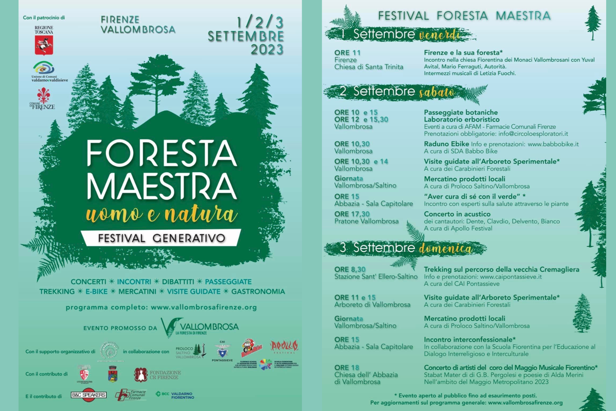 “Foresta maestra”, in arrivo il primo festival rigenerativo dedicato a Vallombrosa