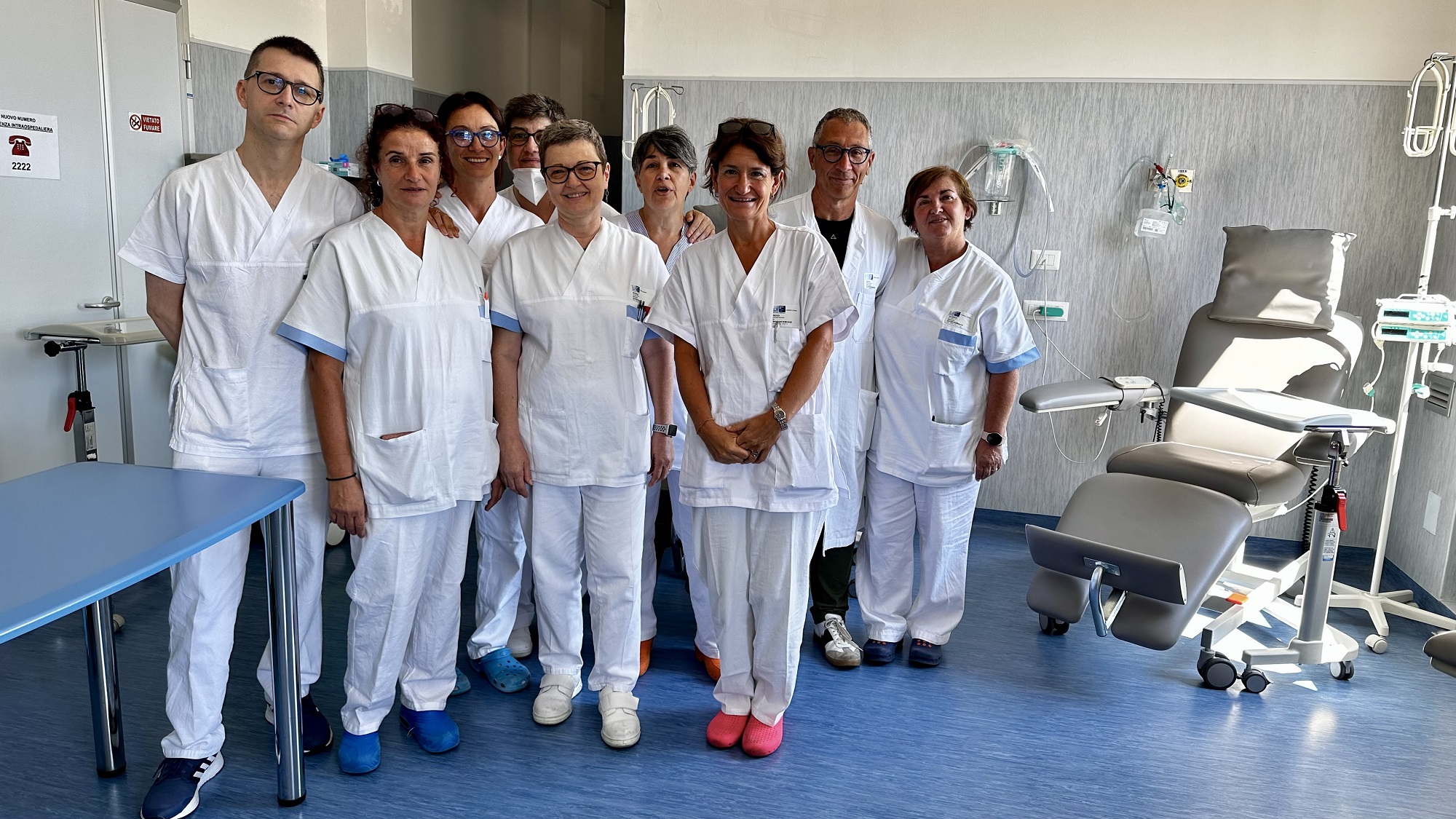 Gli operatori del Day Hospital Oncologico (Fonte foto Ausl Toscana Centro)
