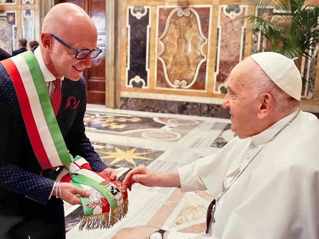 Il sindaco Spinelli dal Papa Francesco