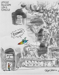 Il disegno di Bobo per l'Urp
