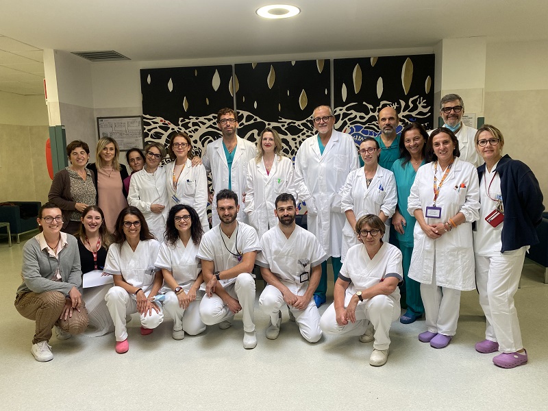 gruppo dei professionisti sanitari del percorso di fisioterapia senologia (Fonte foto Ausl Toscana Centro)
