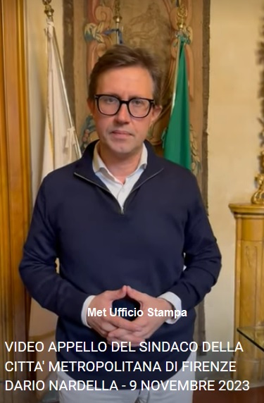 Frame Video Appello del Sindaco della Citt Metropolitana di Firenze Dario Nardella 	