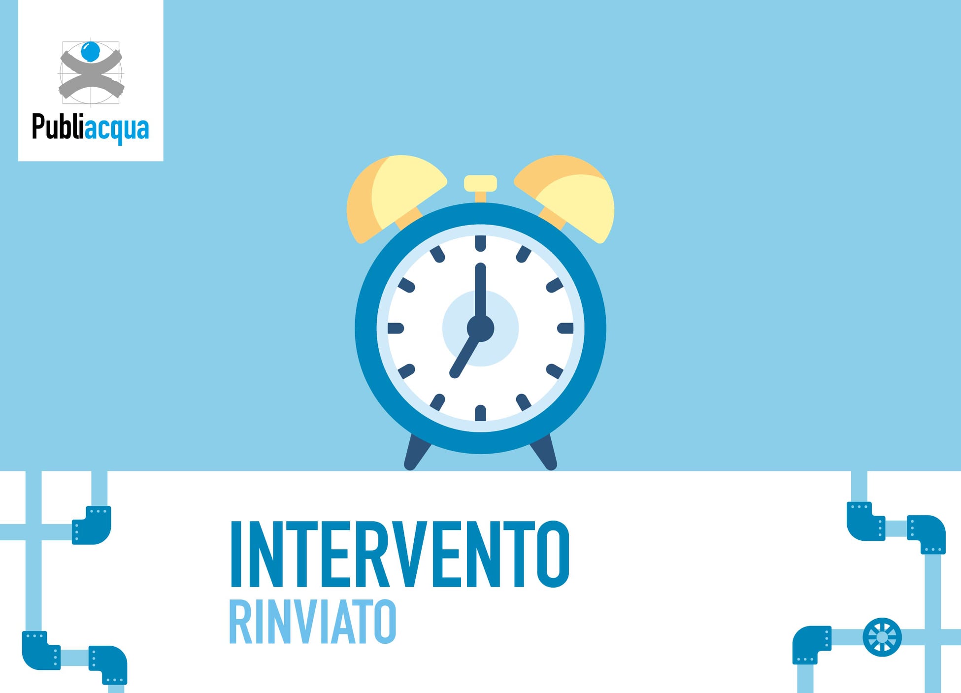 Intervento programmato rinviato