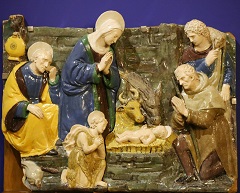 Natività. Terracotta invetriata della bottega di Giovanni Della Robbia (foto Antonello Serino - Met Ufficio Stampa)