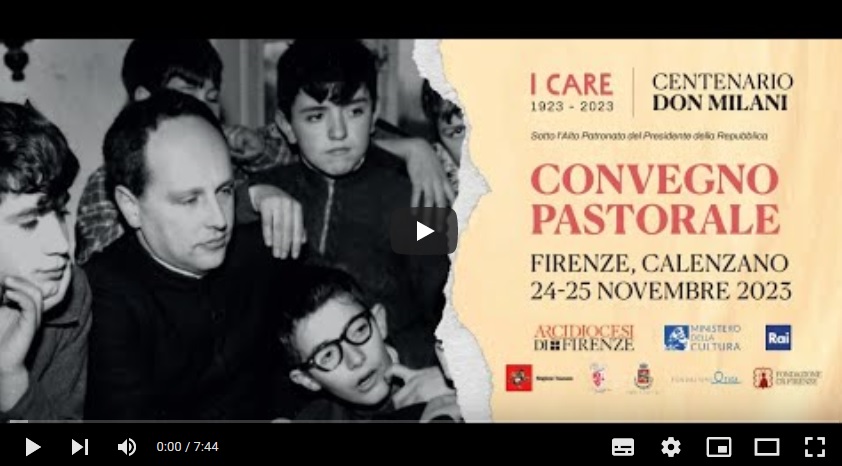 Videoservizio sul Convegno pastorale dedicato a don Lorenzo Milani