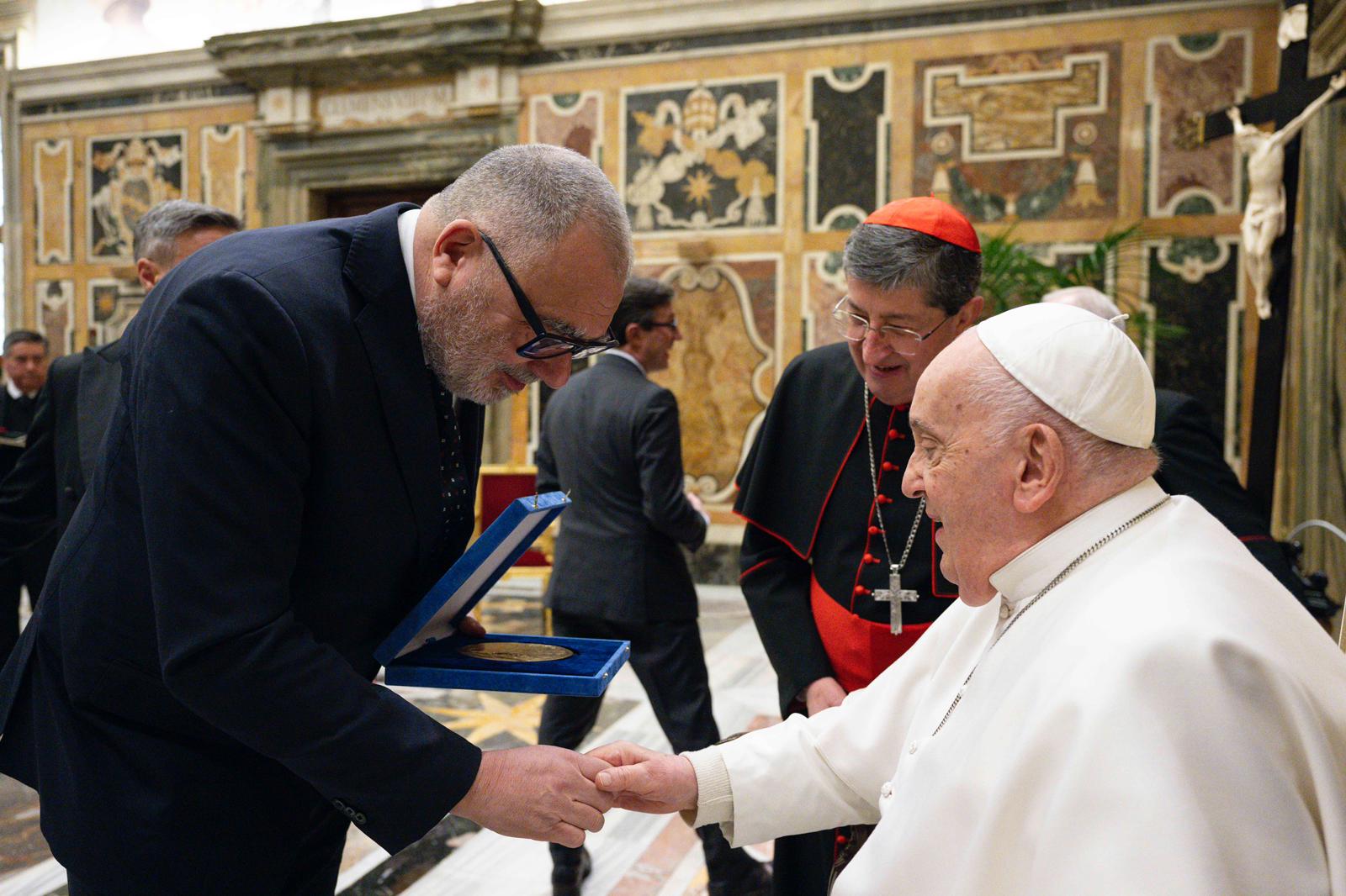 Sindaco Vicchio da Papa Francesco 