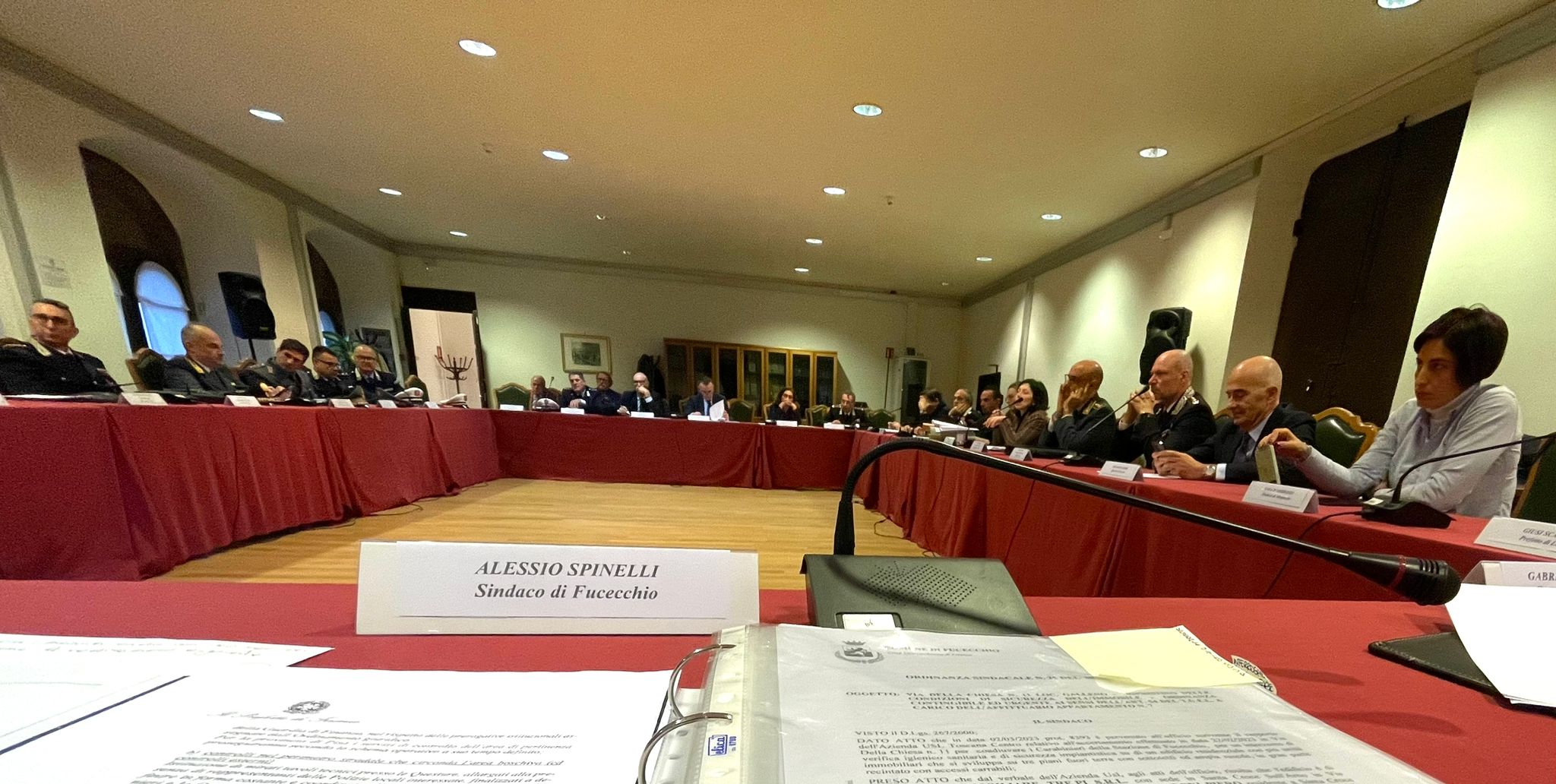 Il Comitato Interprovinciale riunito (fonte foto comune Fucecchio)