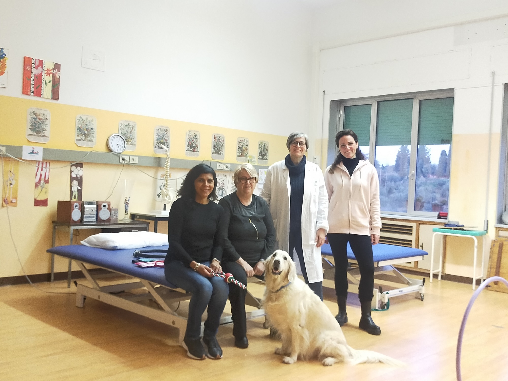 Al Palagi la Pet Therapy per pazienti con fibromialgia (Fonte foto Ausl Toscana Centro)