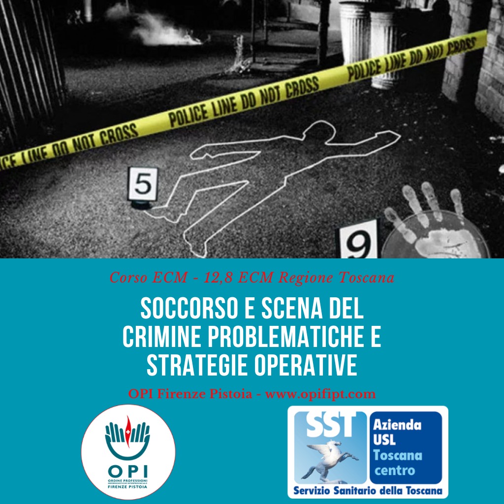 Corso soccorso e scena del crimine