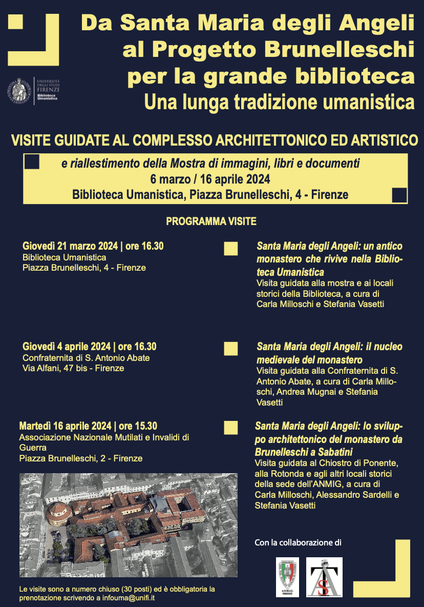  Visite guidate al complesso storico ed architettonico di piazza Brunelleschi