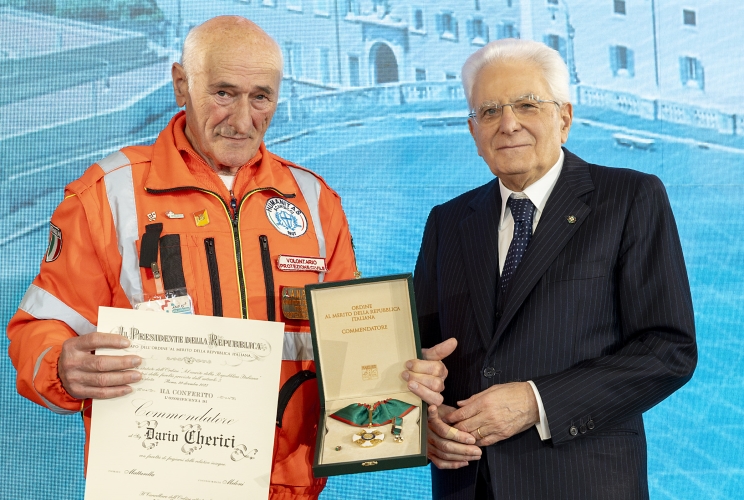 Dario Cherici, Commendatore dell'Ordine al merito della Repubblica Italiana