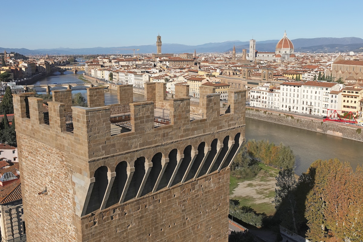 Il centro storico di Firenze Patrimonio Mondiale dell'Unesco visto dalla Torre San Niccolò (Fonte foto Mus.e)