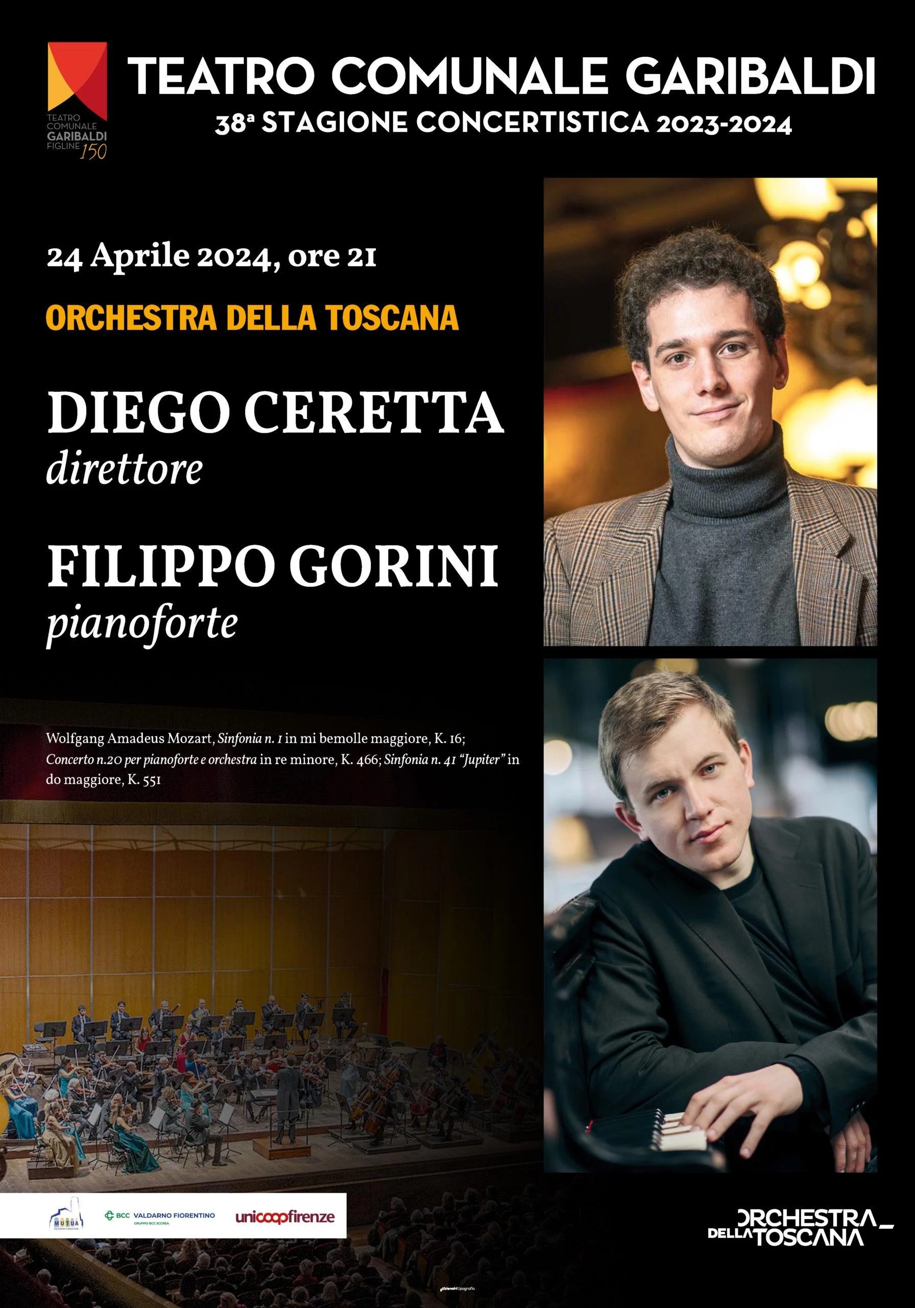 Locandina Teatro Garibaldi Concerto 24 Aprile