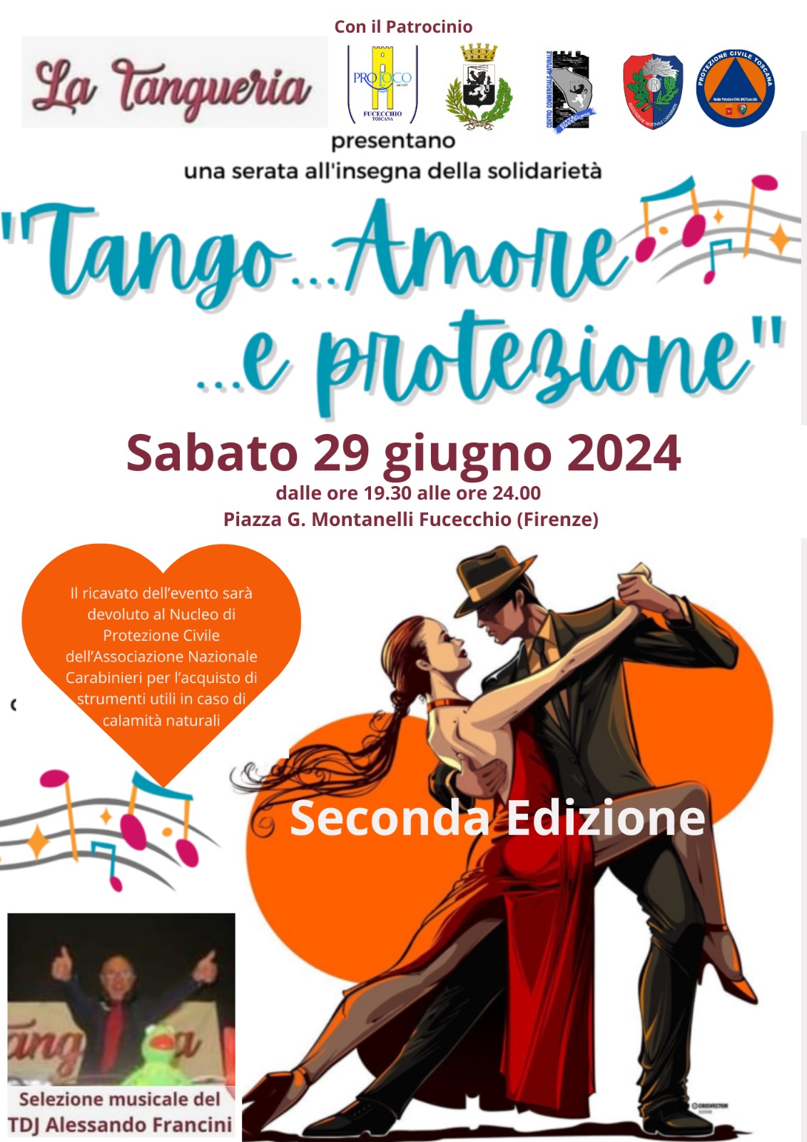 Tango, amore e protezione, la solidarietà sbarca a Fucecchio