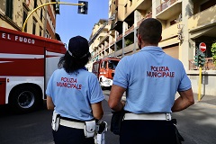 Polizia municipale (foto archivio Antonello Serino - Met)