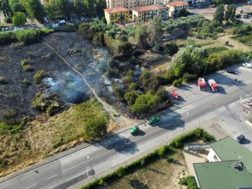 Incendio in via Vivaldi (Fonte foto Comune di Scandicci)