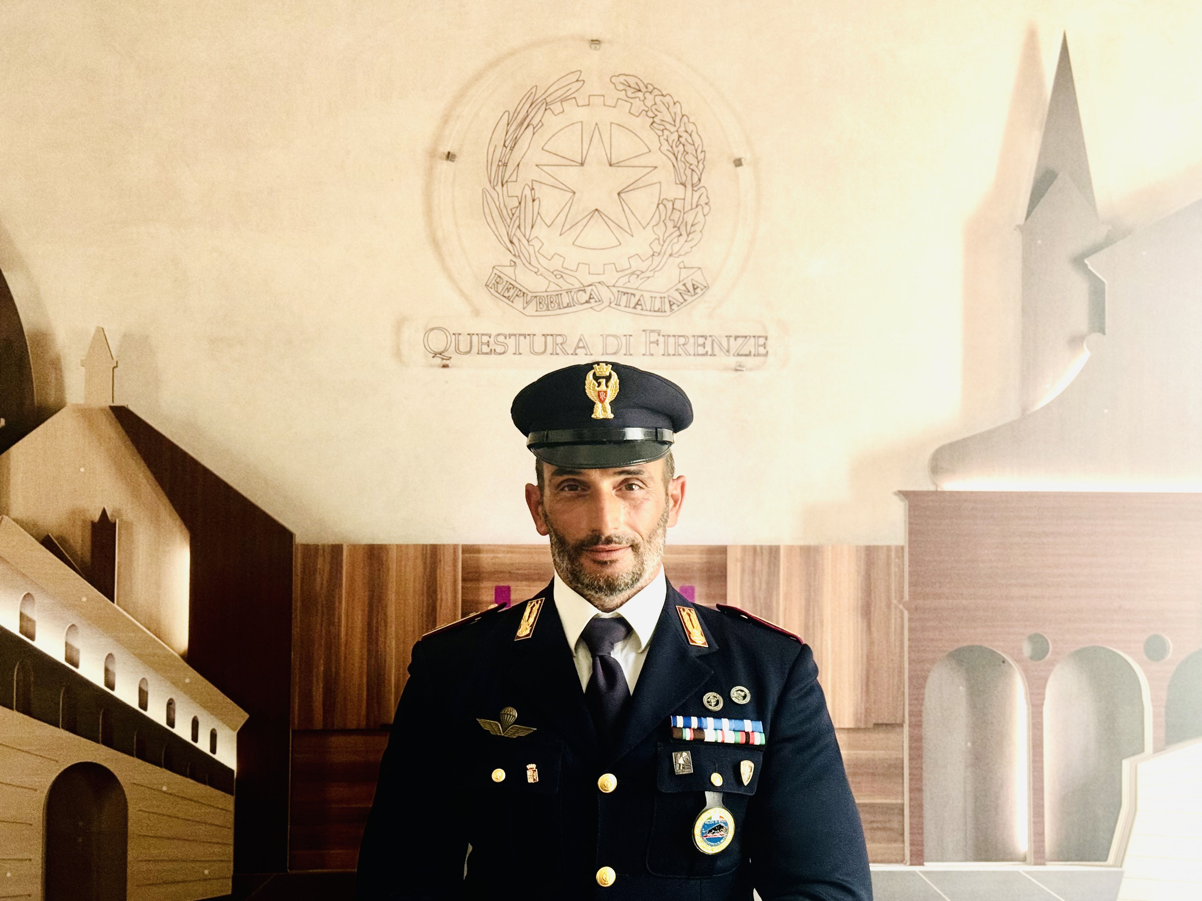 Giuseppe, il poliziotto della questura di Firenze (Fonte foto Polizia di Stato)