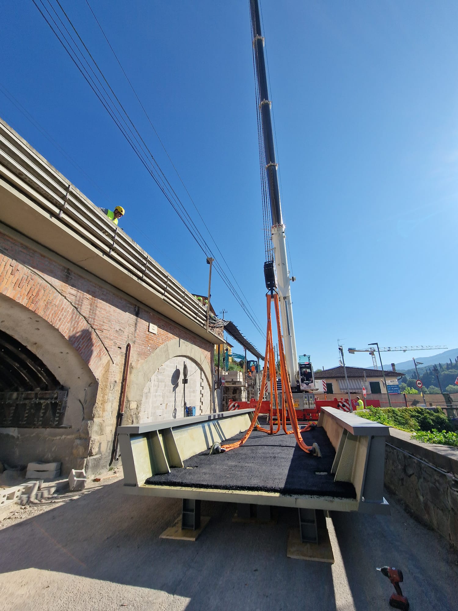 Rignano varo del ponte metallico (Fonte foto Gruppo FS)