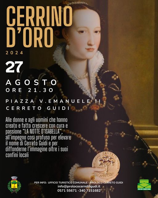 Il “Cerrino d’oro” a “La Notte d’Isabella”