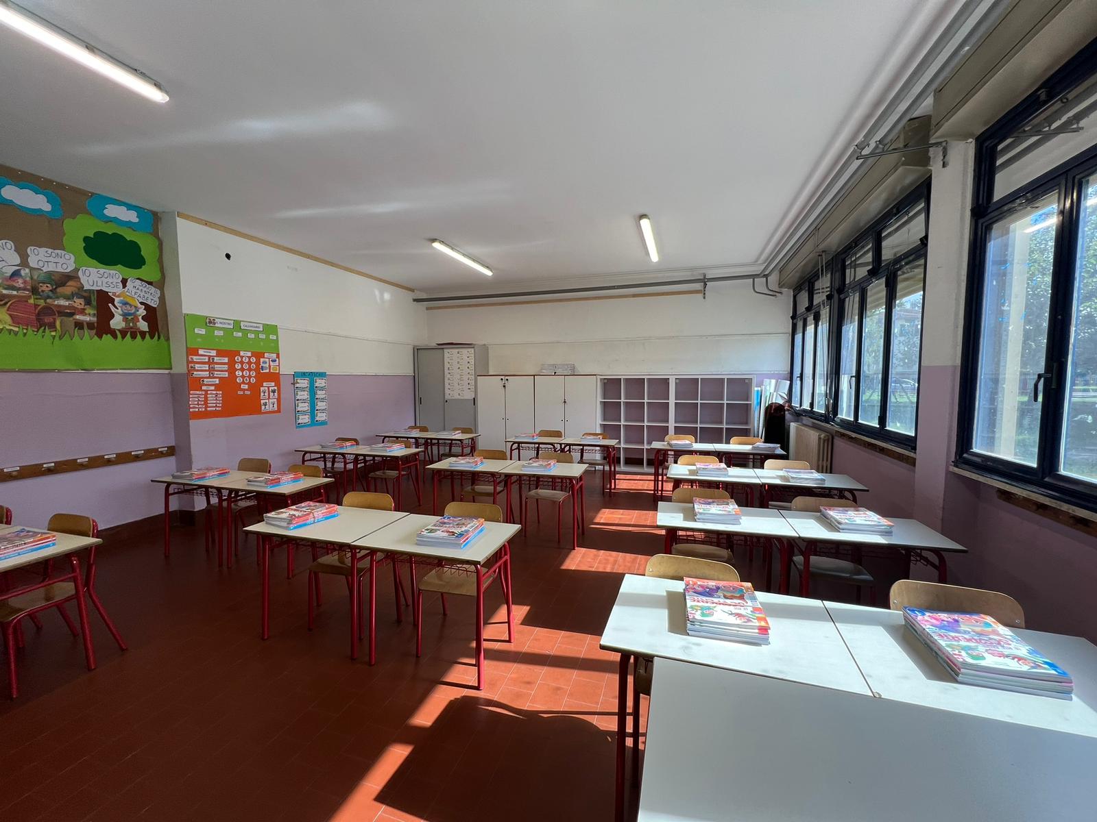 Tutto pronto per il ritorno sui banchi di scuola (Fonte foto Comune di Figline e Incisa Valdarno)