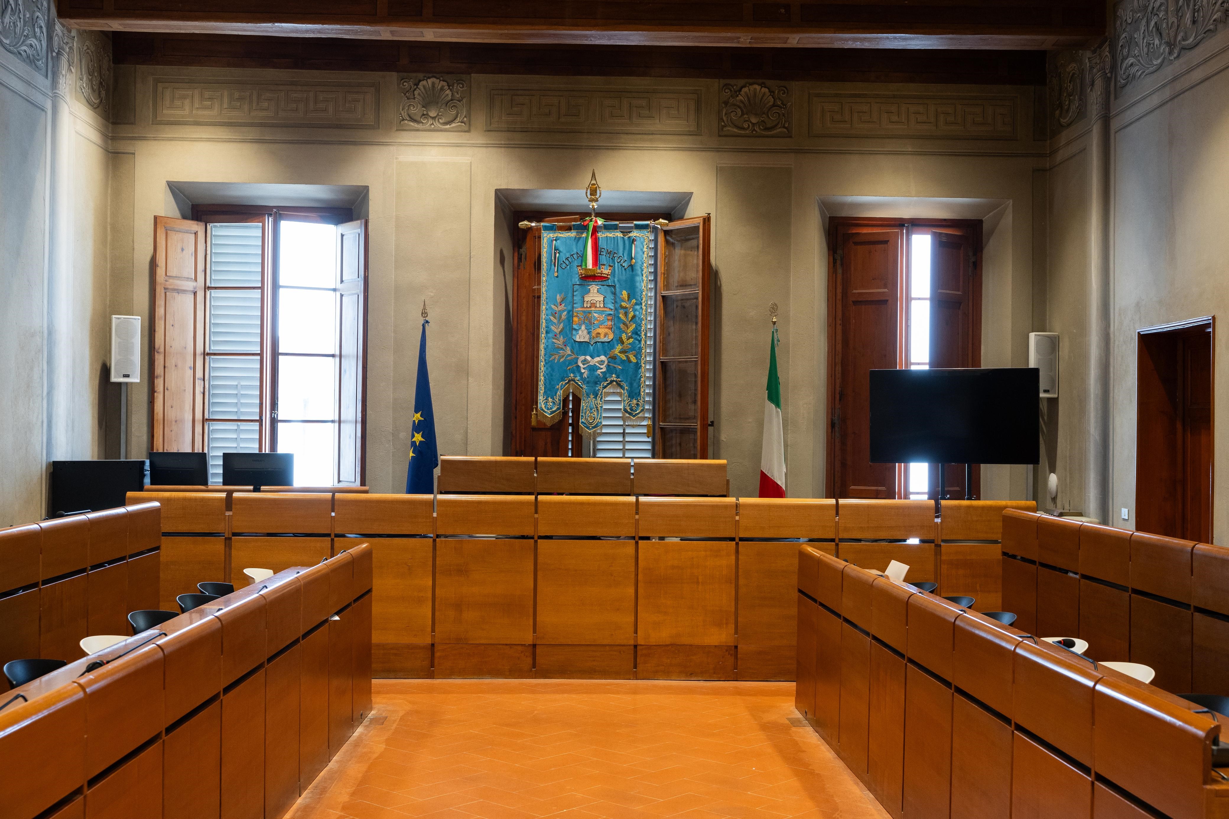 Sala dell'assemblea consiliare empolese