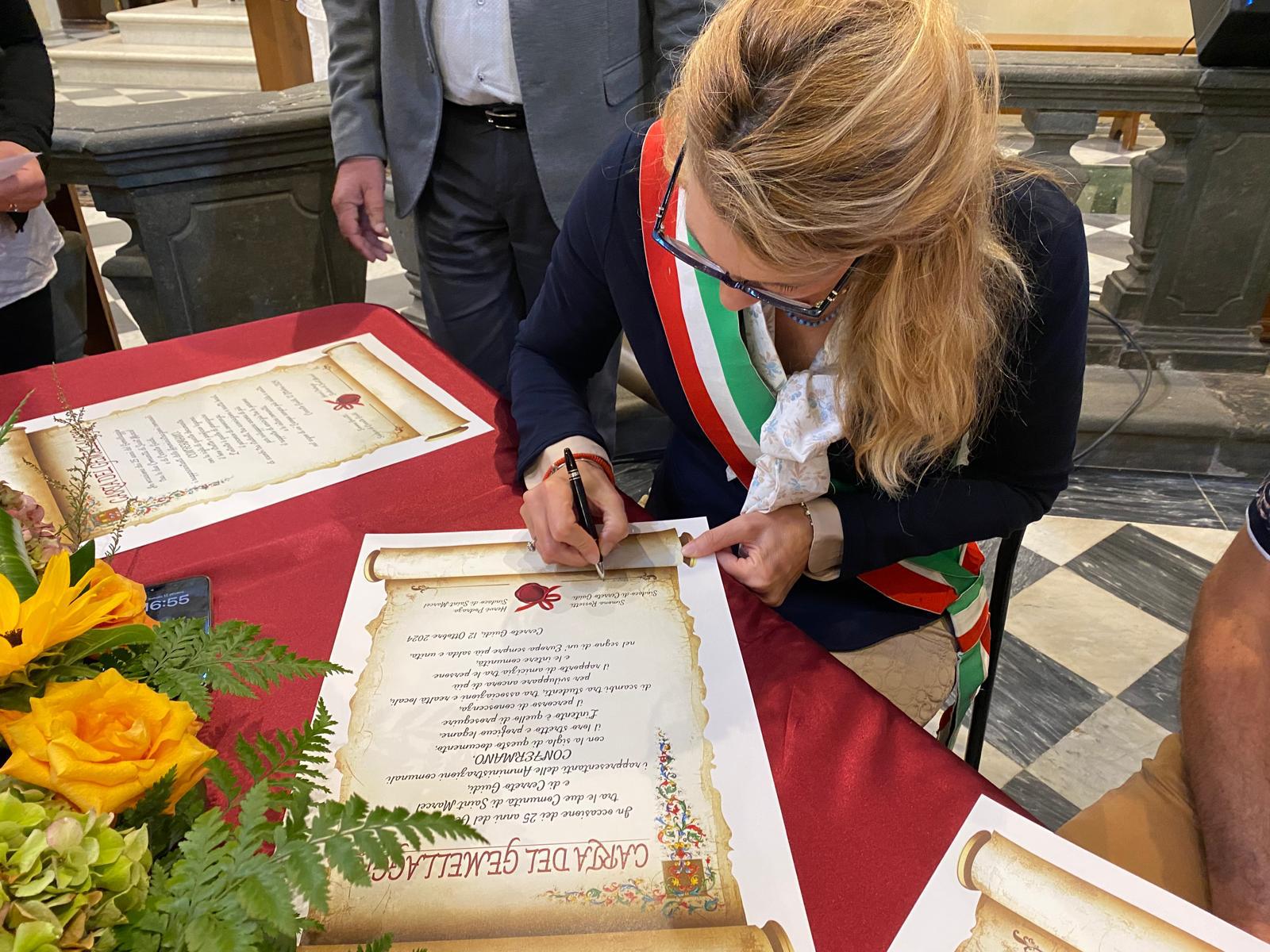 Nozze d’argento per il gemellaggio tra Saint Marcel e Cerreto Guidi (Fonte foto Comune di Cerreto Guidi)