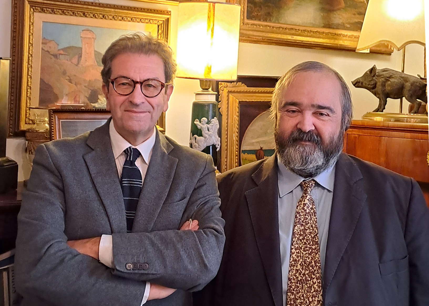 Marco Capaccioli e Adriano Rigoli - Casa Museo Firenze 2024 (Fonte foto Ufficio stampa Associazione Nazionale Case della Memoria)