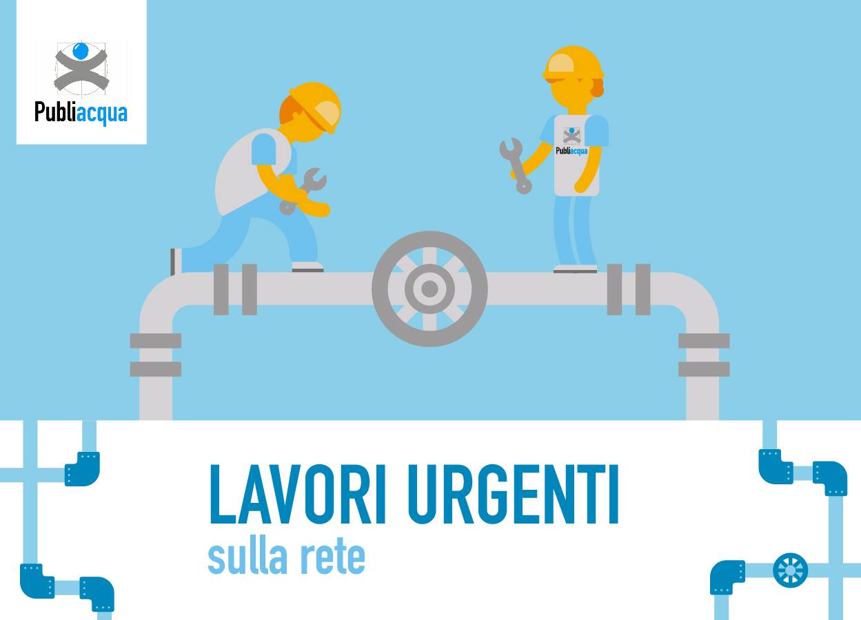 Lavori urgenti sulla rete