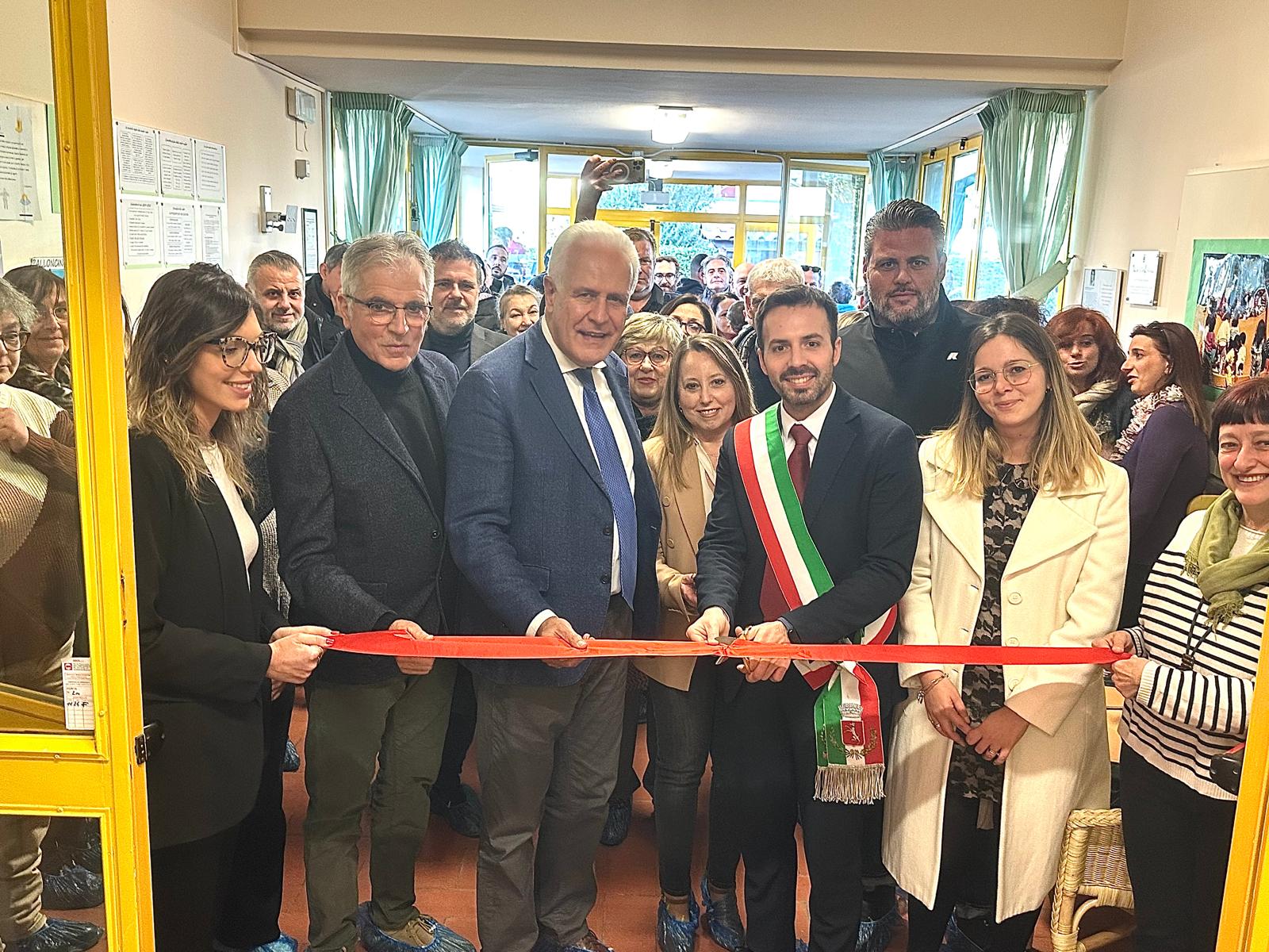 Eugenio Giani , Presidente della Regione,Andrea Tagliaferri Sindaco di Campi Bisenzio, Federica Petti vicesindaca di Campi bisenzio