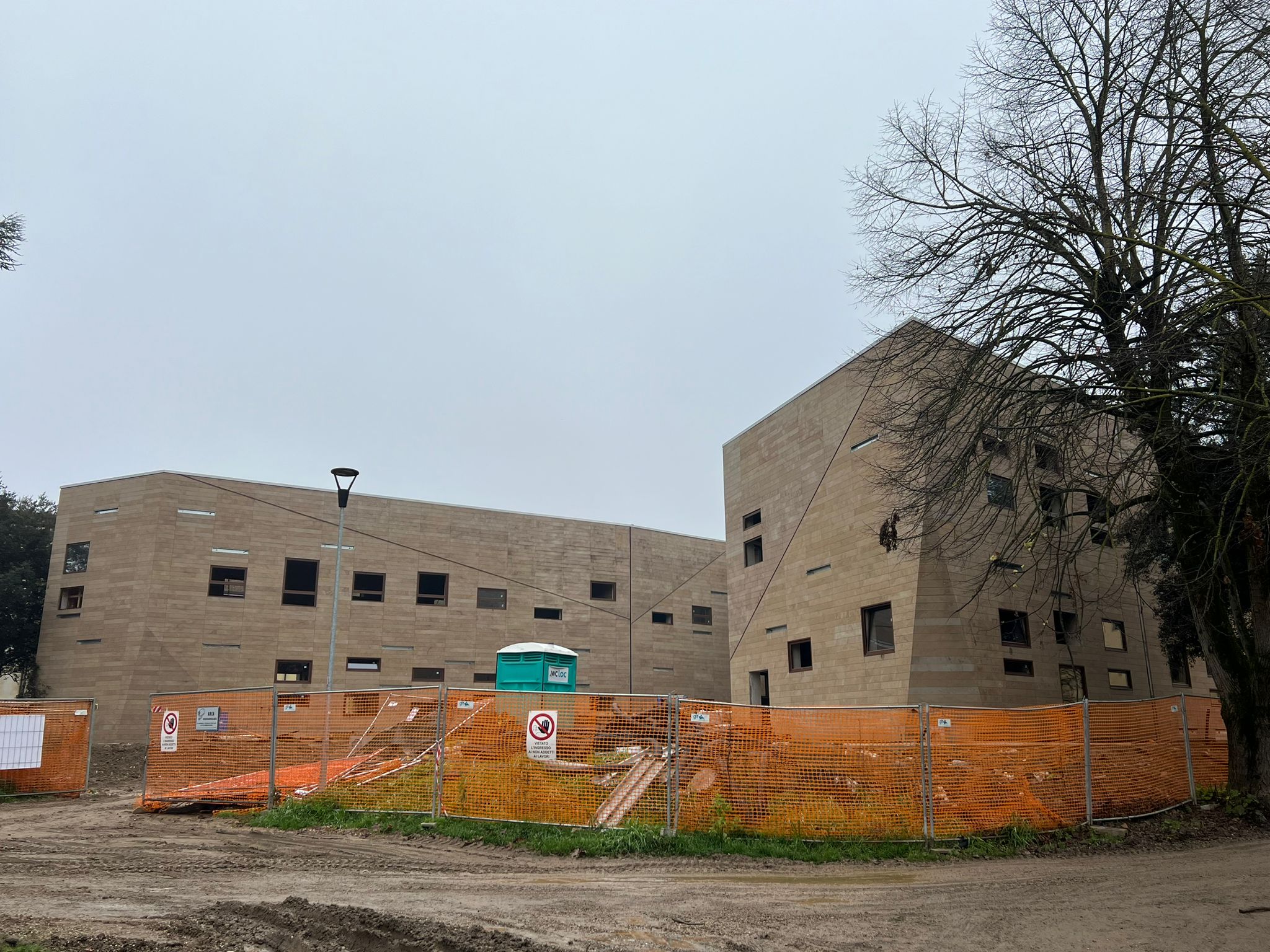 Cantiere Lambruschini - lato giardini Morelli (Fonte foto Comune di Filgine e Incisa Valdarno)