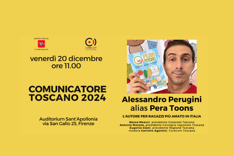 Pera Toons comunicatore toscano dell'anno