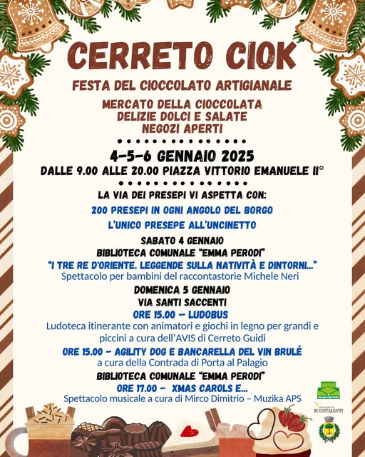 Programma degli eventi a cerreto Guidi