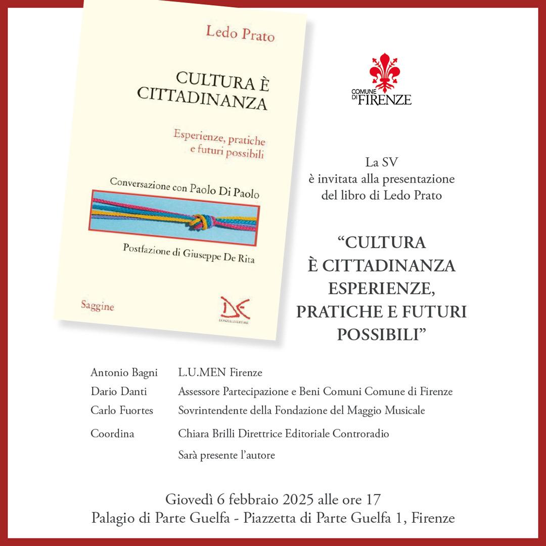 CULTURA  E CITTADINANZA LOCANDINA COMUNE DI FIRENZE