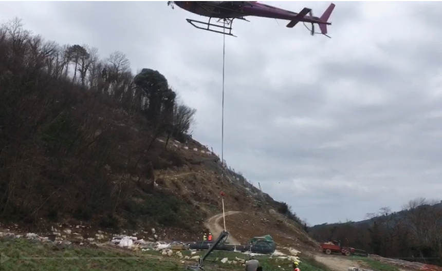 Messa in sicurezza del versante lungo la Sp 34 a Vallina