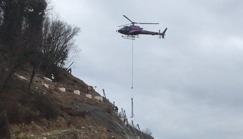 Messa in sicurezza del versante lungo la Sp 34 a Vallina