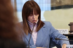 Consigliera Emma Donnini, delegata alla Viabilità (foto Antonello Serino - Met Ufficio Stampa)