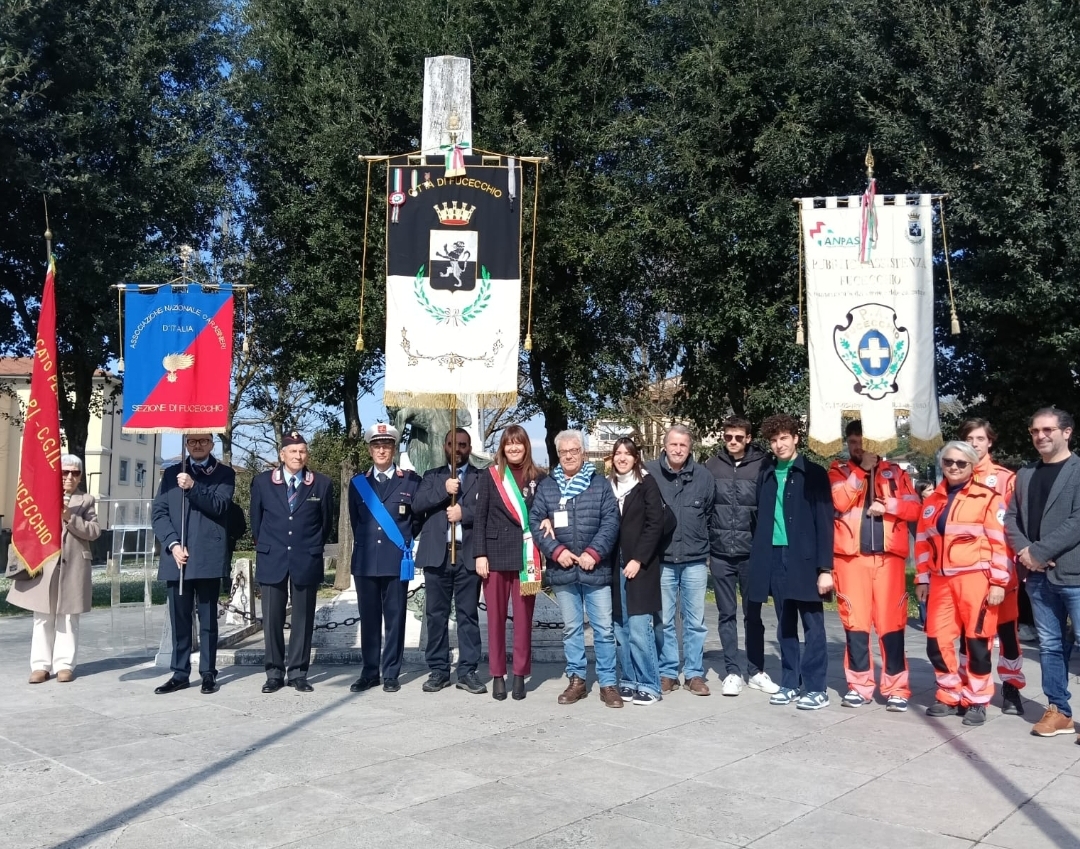 Un momento della commemorazione