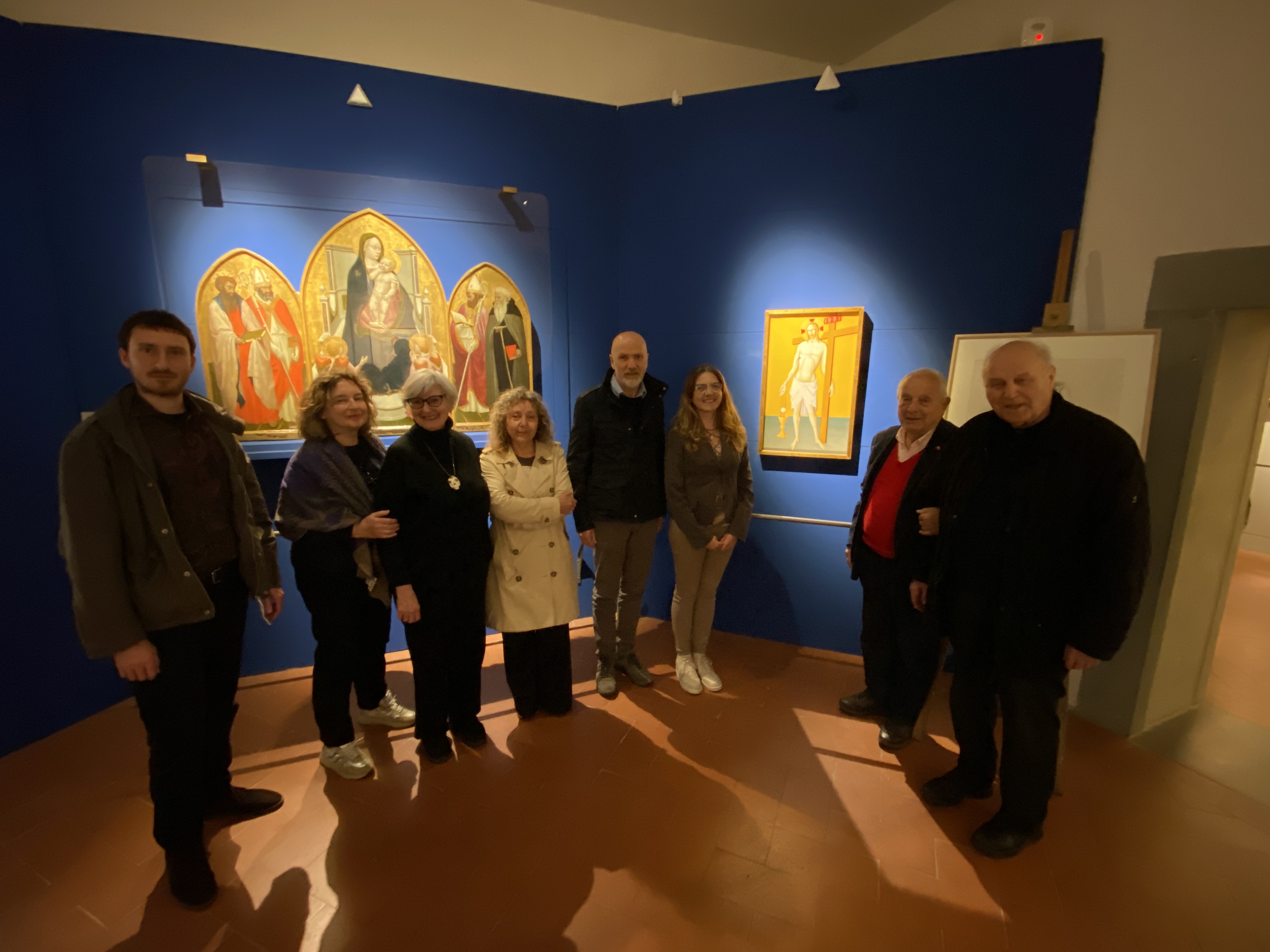 Foto di gruppo al Museo Masaccio di Cascia