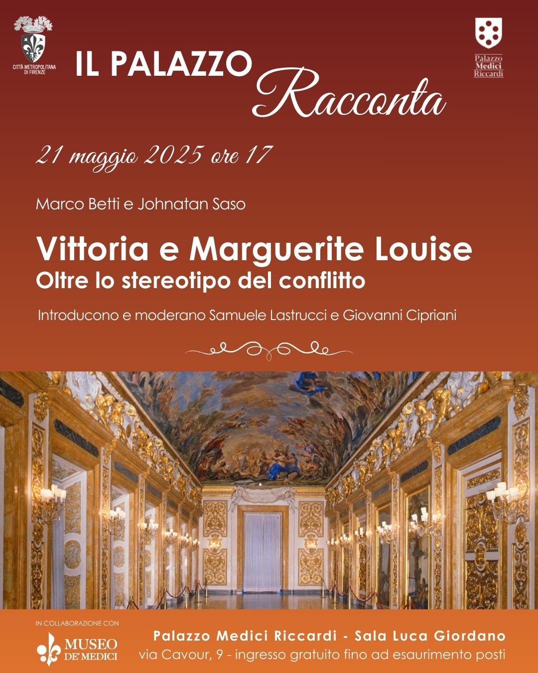 Locandina Il Palazzo Racconta - Mercoledì 21 maggio 2025 ore 17