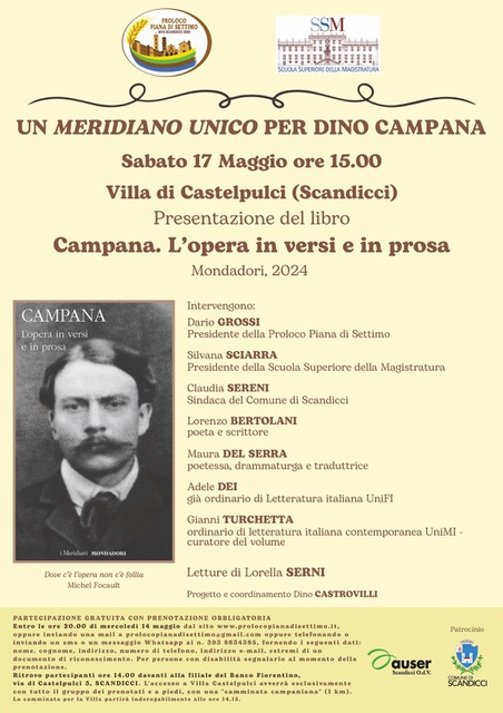 Un 'Meridiano' unico per Dino Campana