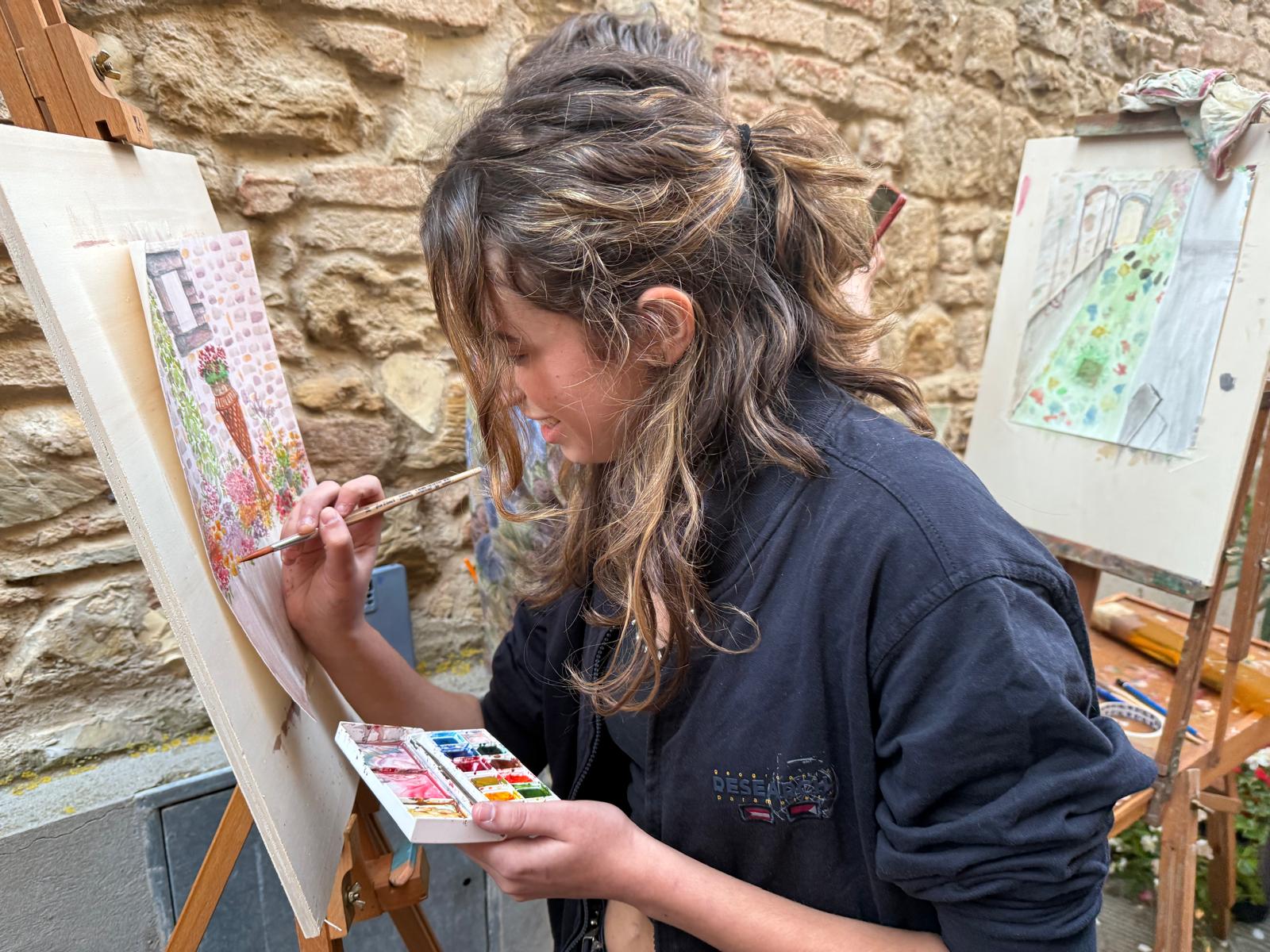 Una piccola “Montmartre” tra le vie del Castello (Foto da comunicato Comune di Barberino Tavarnelle)