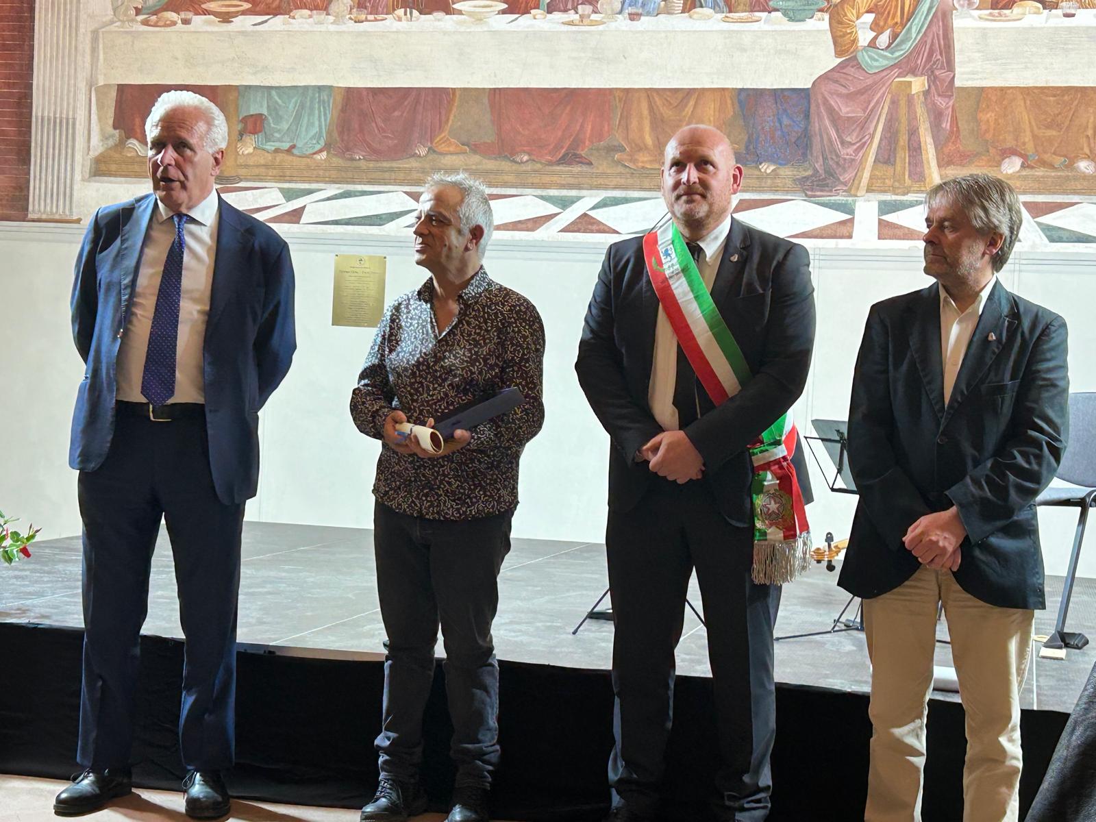 Un momento della cerimonia