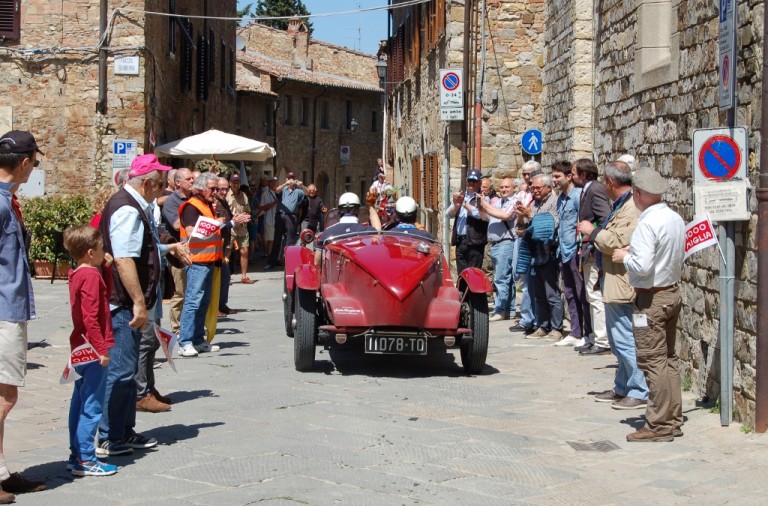 Mille Miglia nel castello di Barberino Val d'Elsa
