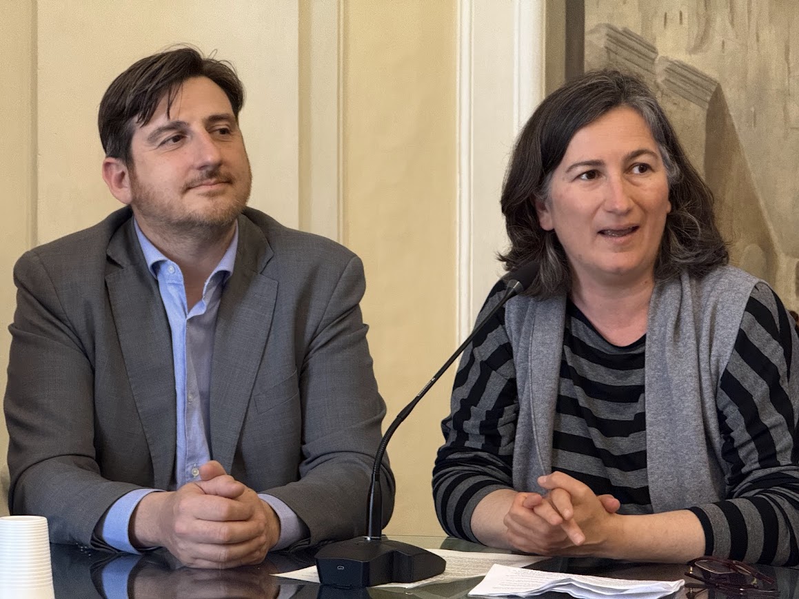 Il sindaco Ciappi e l'assessora alla cultura Sara Albiani (Foto da comunicato Comune di San Casciano in Val di Pesa)