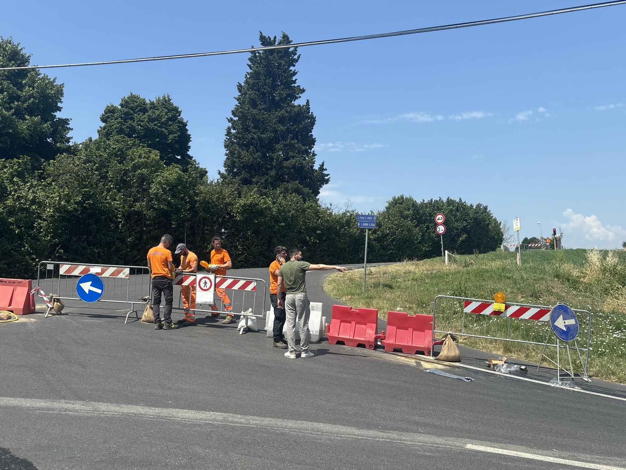 Chiusura del ponte di via Nannucci a San Mauro a Signa (Foto da comunicato Comune di Signa)