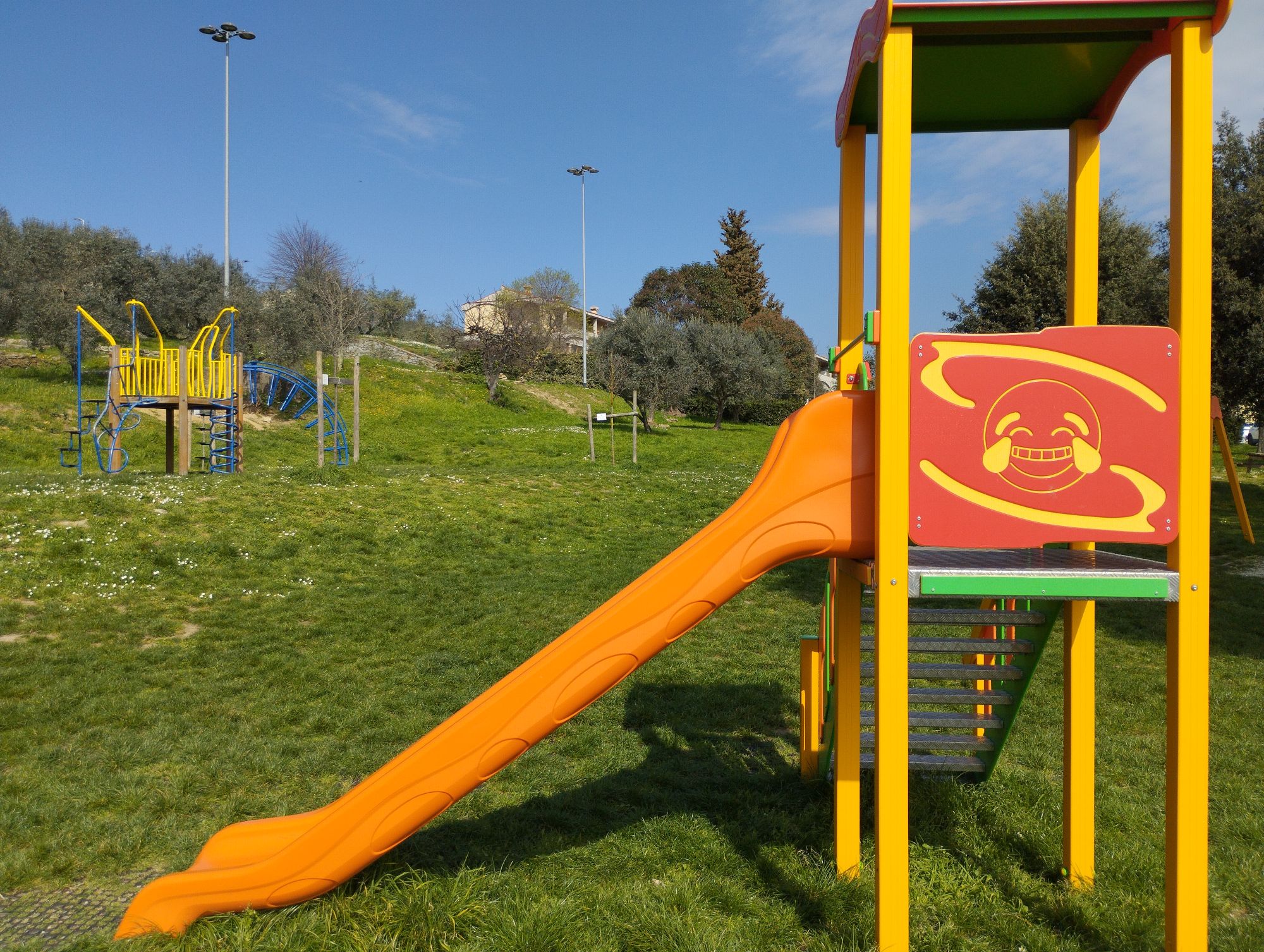 Un parco giochi a Fiesole