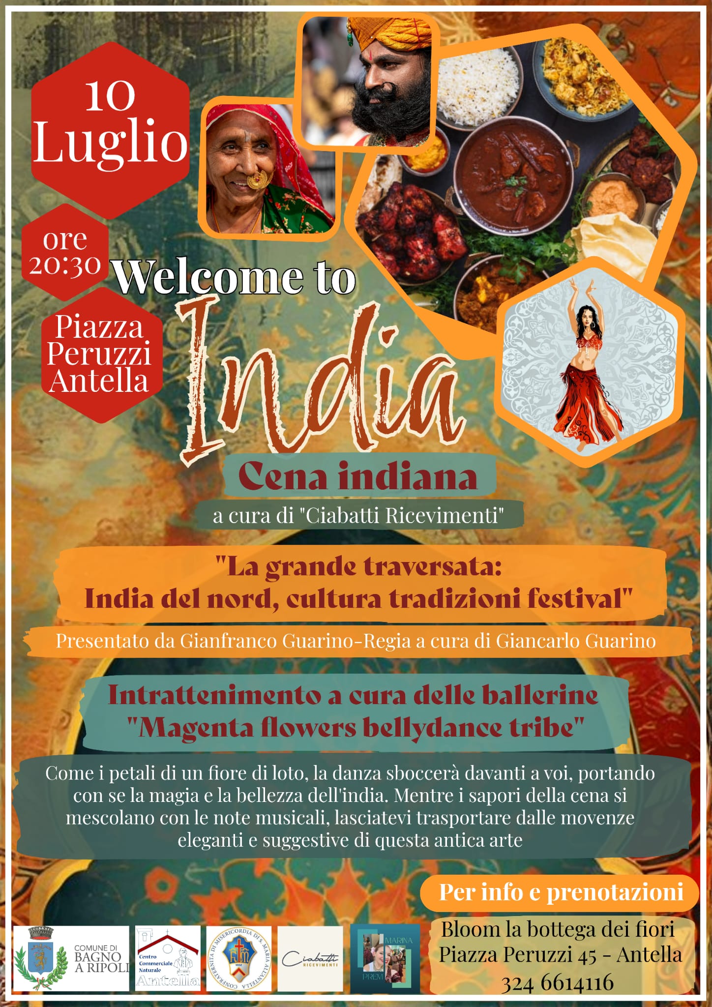 Locandina cena indiana 2025