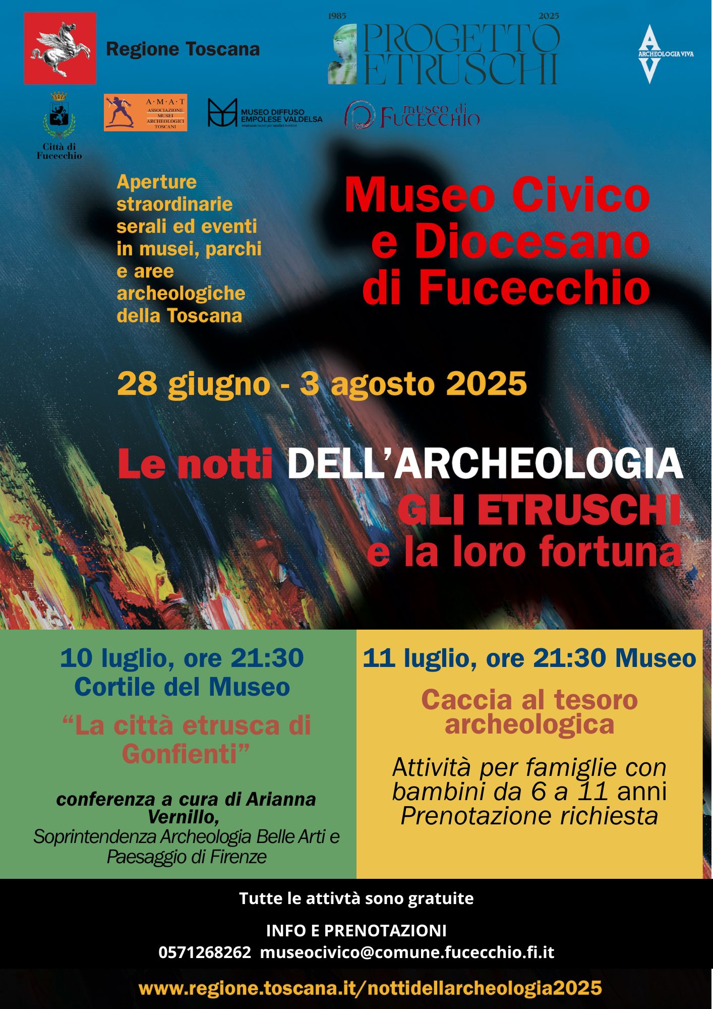 Locandina appuntamenti al Museo di Fucecchio