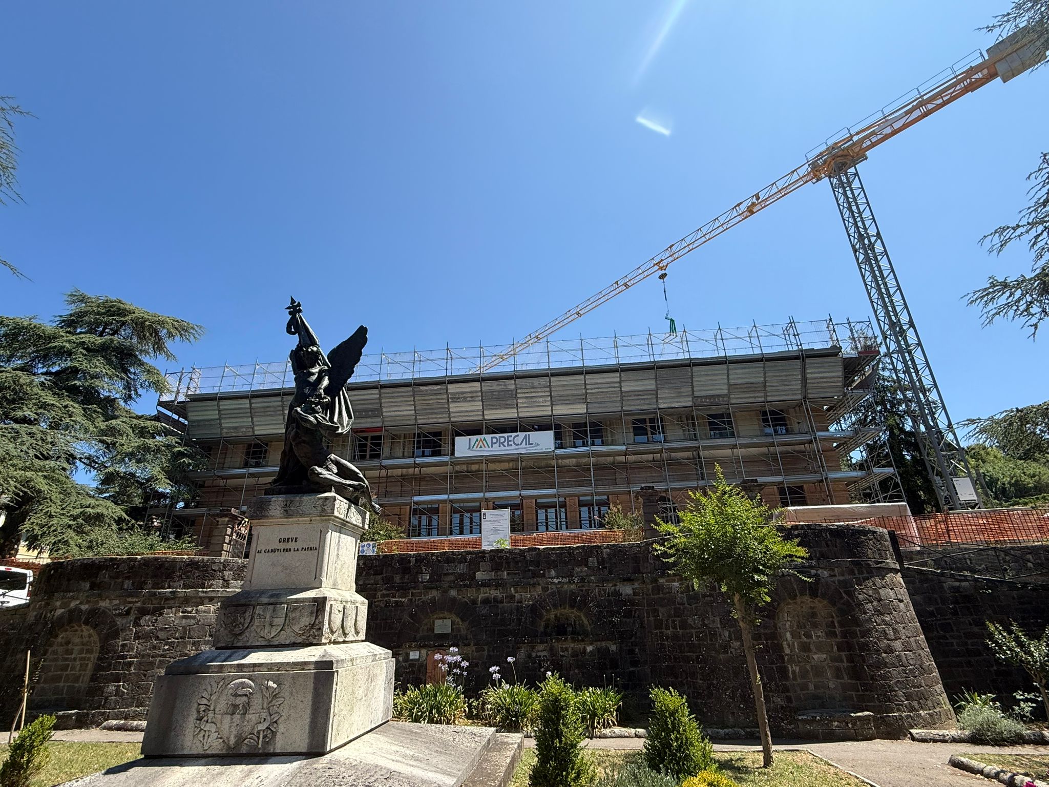 Lavori alla scuola primaria Giuliotti (Fonte foto Comune di Greve in Chianti)