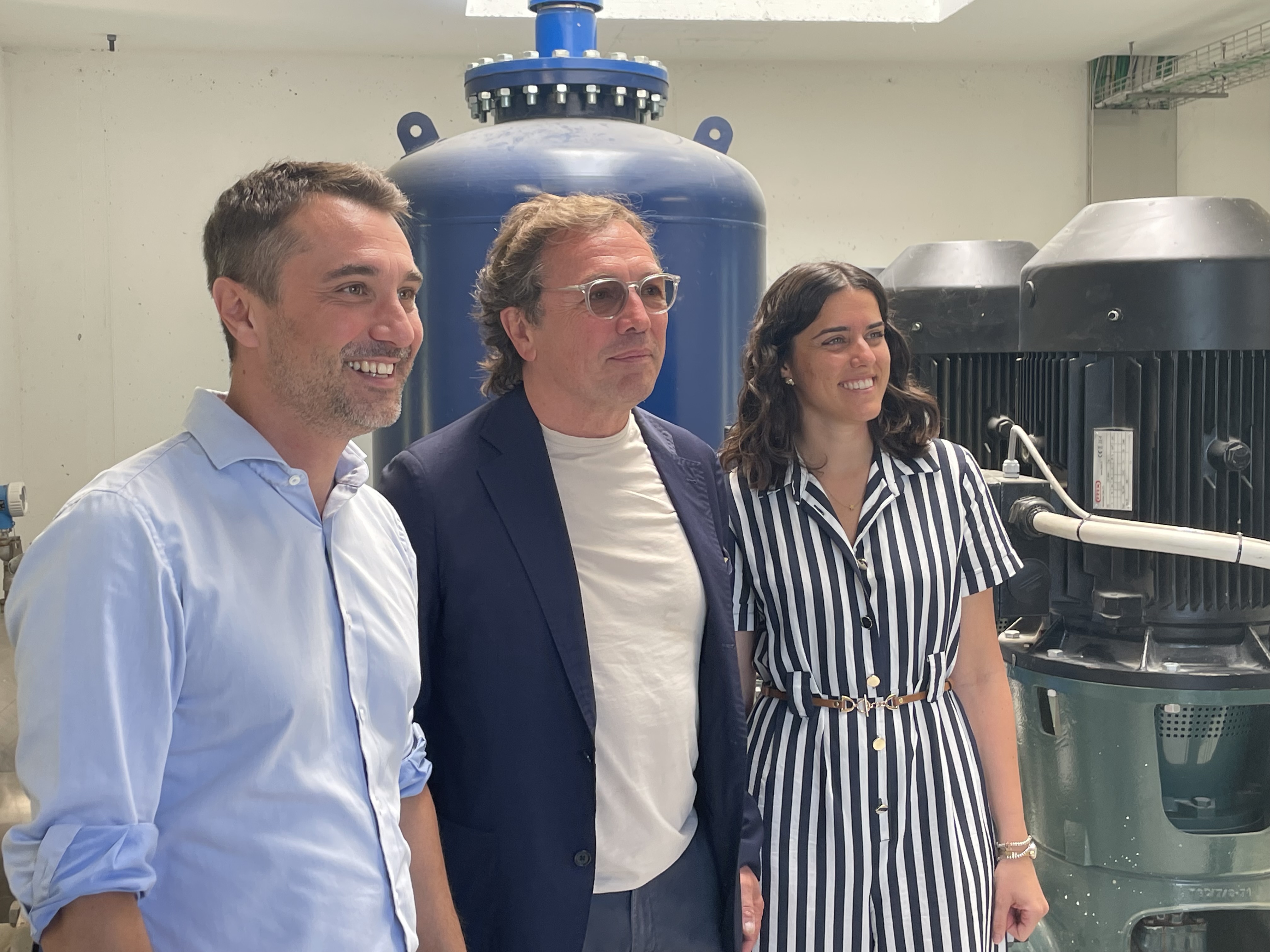 Fa sx Sindaco Falchi Presidente Perini e Vicesindaca Pecchioli (Fonte foto Publiacqua)